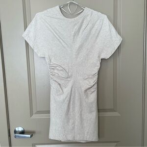 Zara Linen Blend Textured Dress